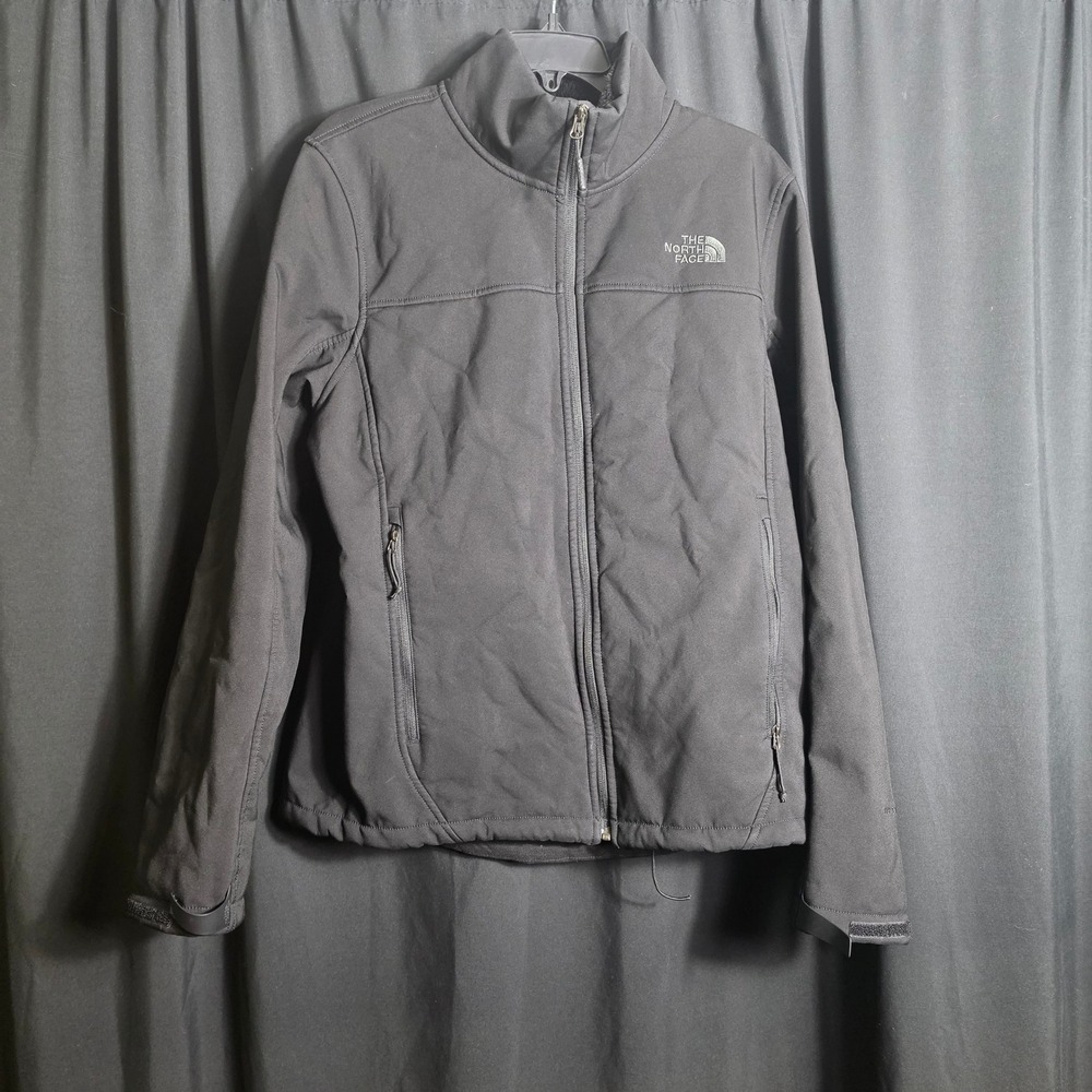 The North Face Mens Apex Risor Softshell Jacket Black Fleece Lined NF0A2TBA M